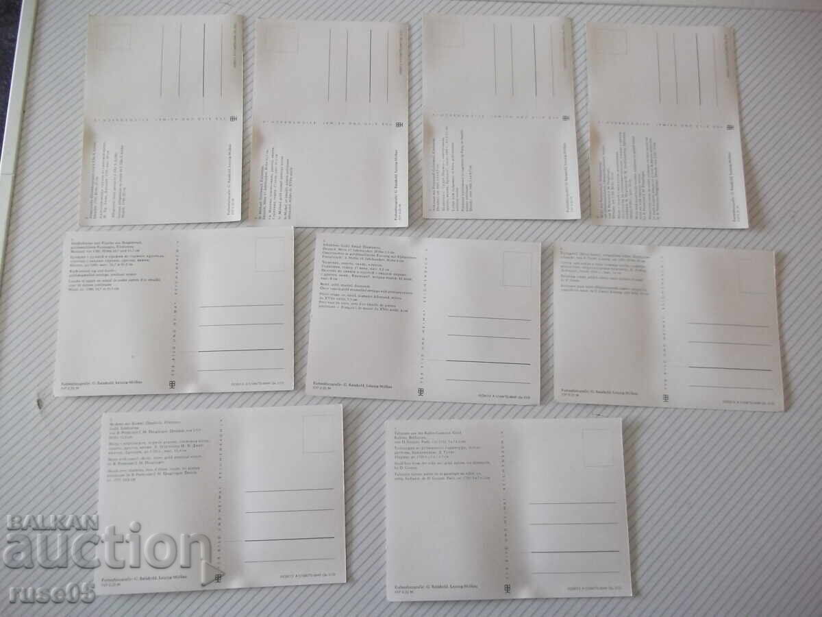 Set 9 buc. cărți poștale cu figuri din principatul saxon - 6