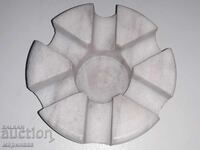 MASSIVE CANDLEHOLDER. MARBLE