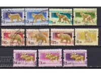 Timbre ștampilate Fauna Animale Sălbatice 2008 din Rusia