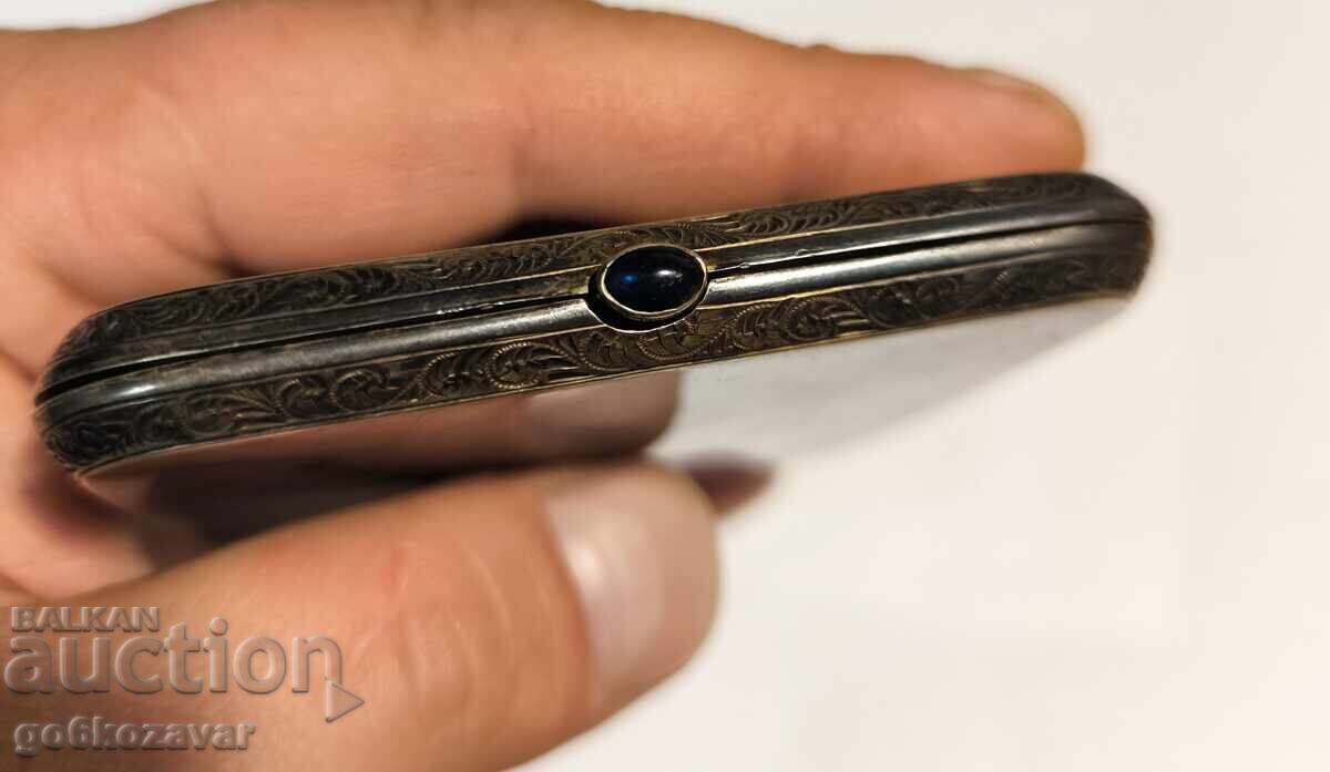 Silver Snuffbox, Imperial Era! Souvenir from Berlin! 0.900! - 7