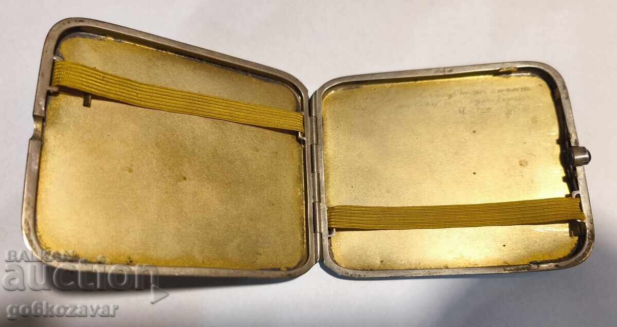 Silver Snuffbox, Imperial Era! Souvenir from Berlin! 0.900!