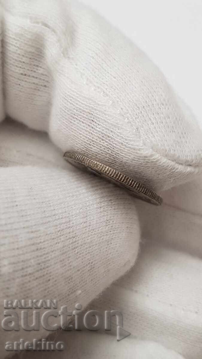 Rare Silver Coin 6 Pence 1934 Fuji Island - 5