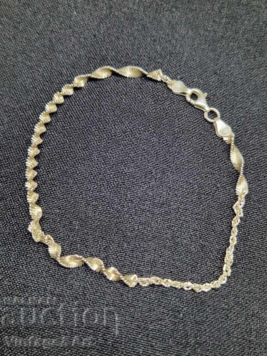 Brățară de gleznă din argint, marcaj 925