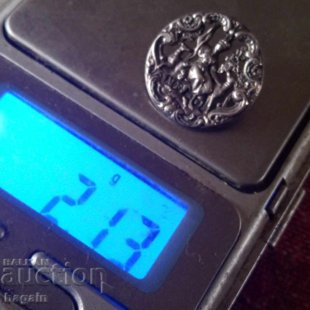 Licitație Nasture argintiu de livrea regală