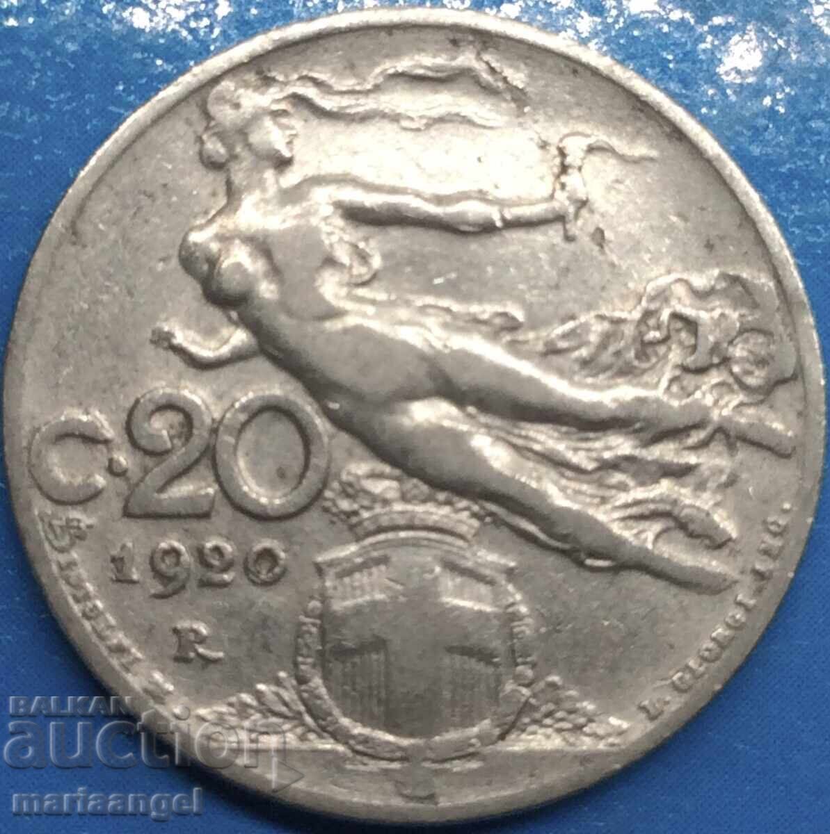 20 centesimi 1920 Ιταλία - 5