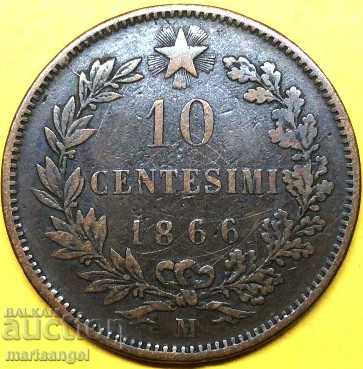 10 Centesimi 1866 M - Milan Italy 30mm Victor Emmanuel with price 6.00 BGN | € 3.07 10 Centesimi 1866 M - Milan Italy 30mm Victor Emmanuel with price 6.00 BGN | € 3.07
