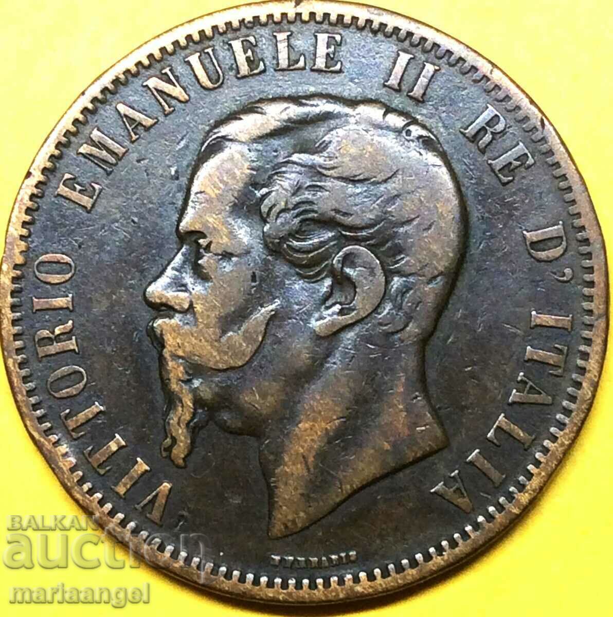 10 Centesimi 1866 M - Milan Italy 30mm Victor Emmanuel 10 Centesimi 1866 M - Milan Italy 30mm Victor Emmanuel
