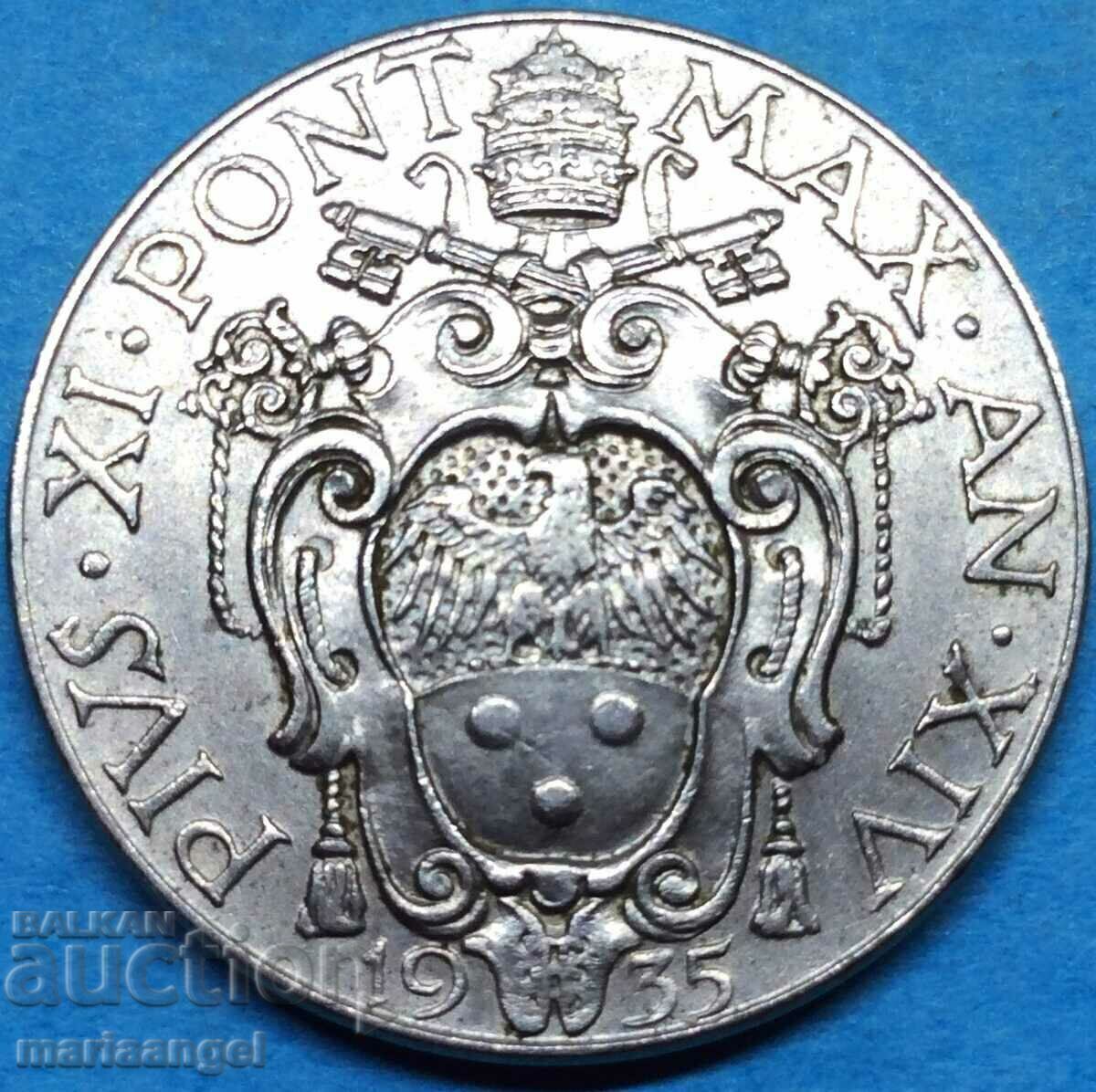 2 lire 1935 Vatican John the Baptist with price 18.00 BGN | € 9.20