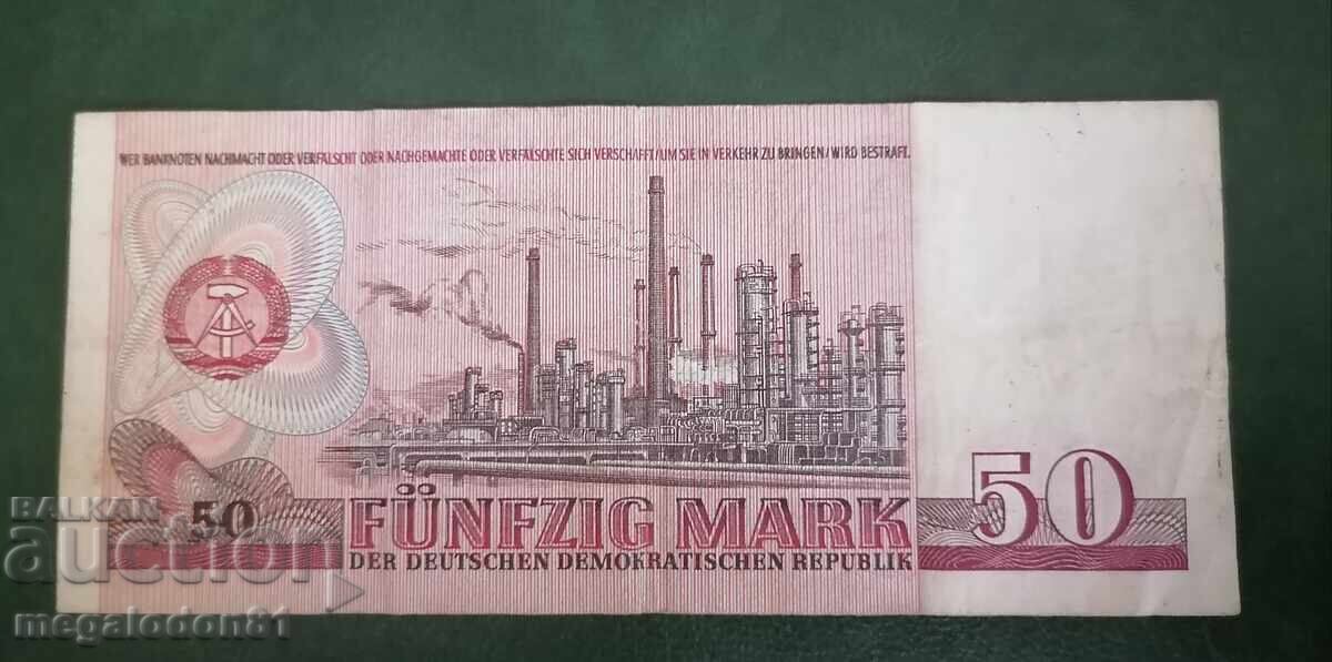 GDR - 50 Marks 1971 with price 5.00 BGN | € 2.56 GDR - 50 Marks 1971 with price 5.00 BGN | € 2.56