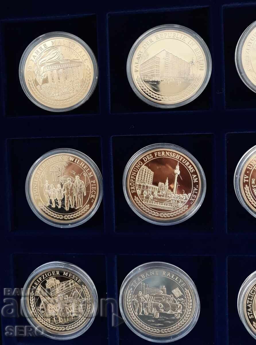 Germany-GDR-lot of 12 beautiful/gold-plated/medals in a wooden box with price 62.01 BGN | € 31.71 Germany-GDR-lot of 12 beautiful/gold-plated/medals in a wooden box with price 62.01 BGN | € 31.71
