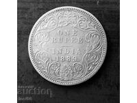 Βρετανική Ινδία 1 ρουπία 1889 - Βικτώρια, ασήμι