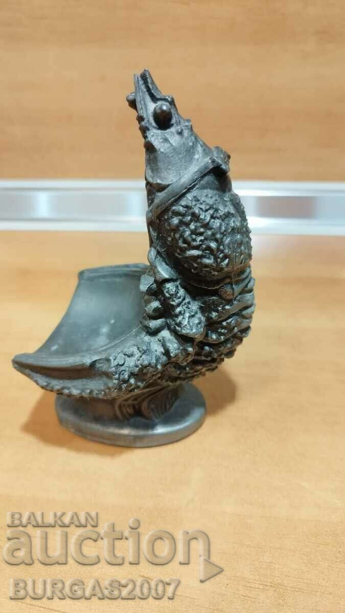 Auction Old metal figure, crab (lobster) waiter, USSR Auction Old metal figure, crab (lobster) waiter, USSR
