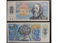 20 κορώνες Τσεχοσλοβακίας, Τσεχία, 1988, UNC