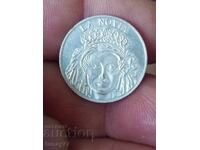 LA NOUĂ. ARAS REALE. DIAMETRU 22 MM. GREUTATE 17 GRAME ¿ARGINT?