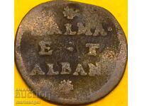 Veneția 1 soldo Dalma și Alban Italian Colony 24mm rare