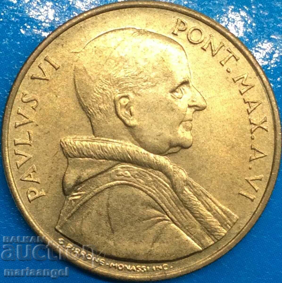 20 λίρες 1968 Βατικανό - αρκετά σπάνιο με τιμή 5.01 BGN | € 2.56