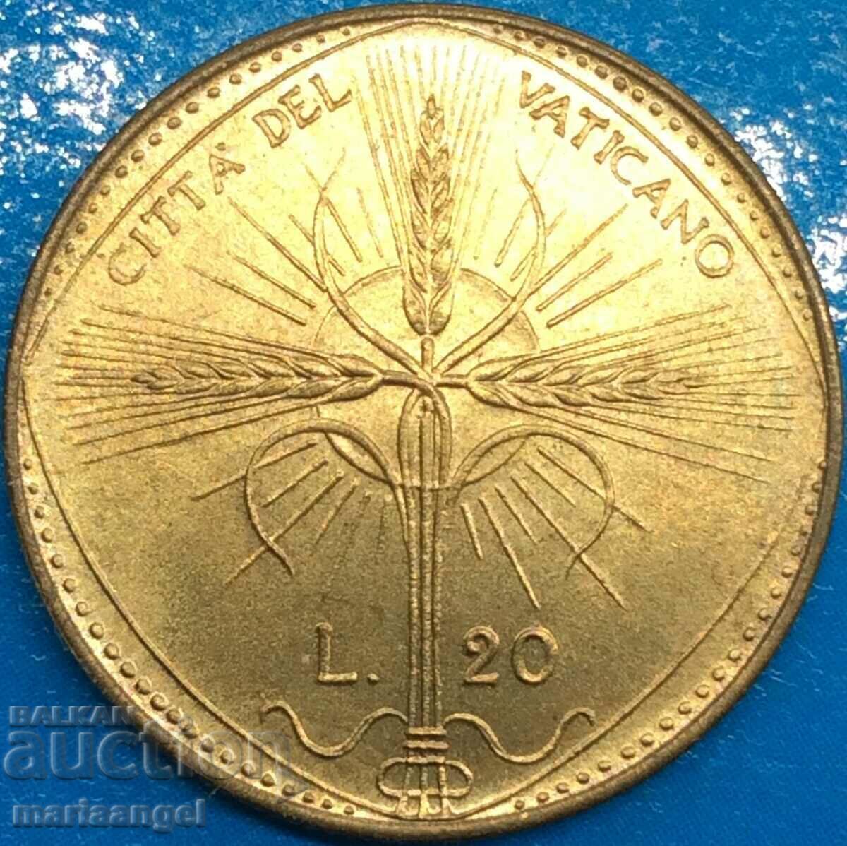 20 λίρες 1968 Βατικανό - αρκετά σπάνιο - 7