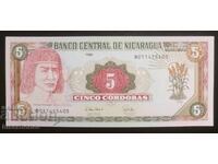 Nicaragua, 5 cordobas 1995, UNC