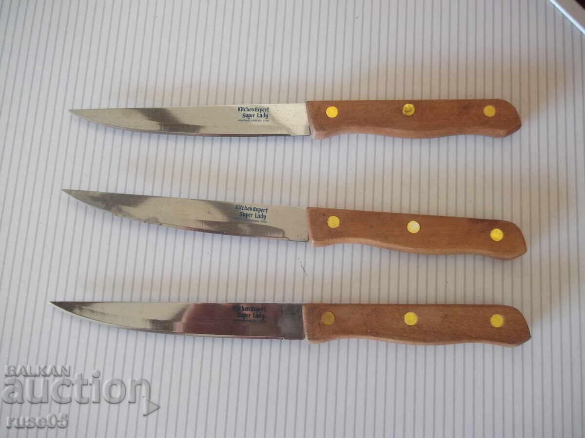 Delivery of Lot of 3 "Kitchen Expert-Super Lady" knives, new
