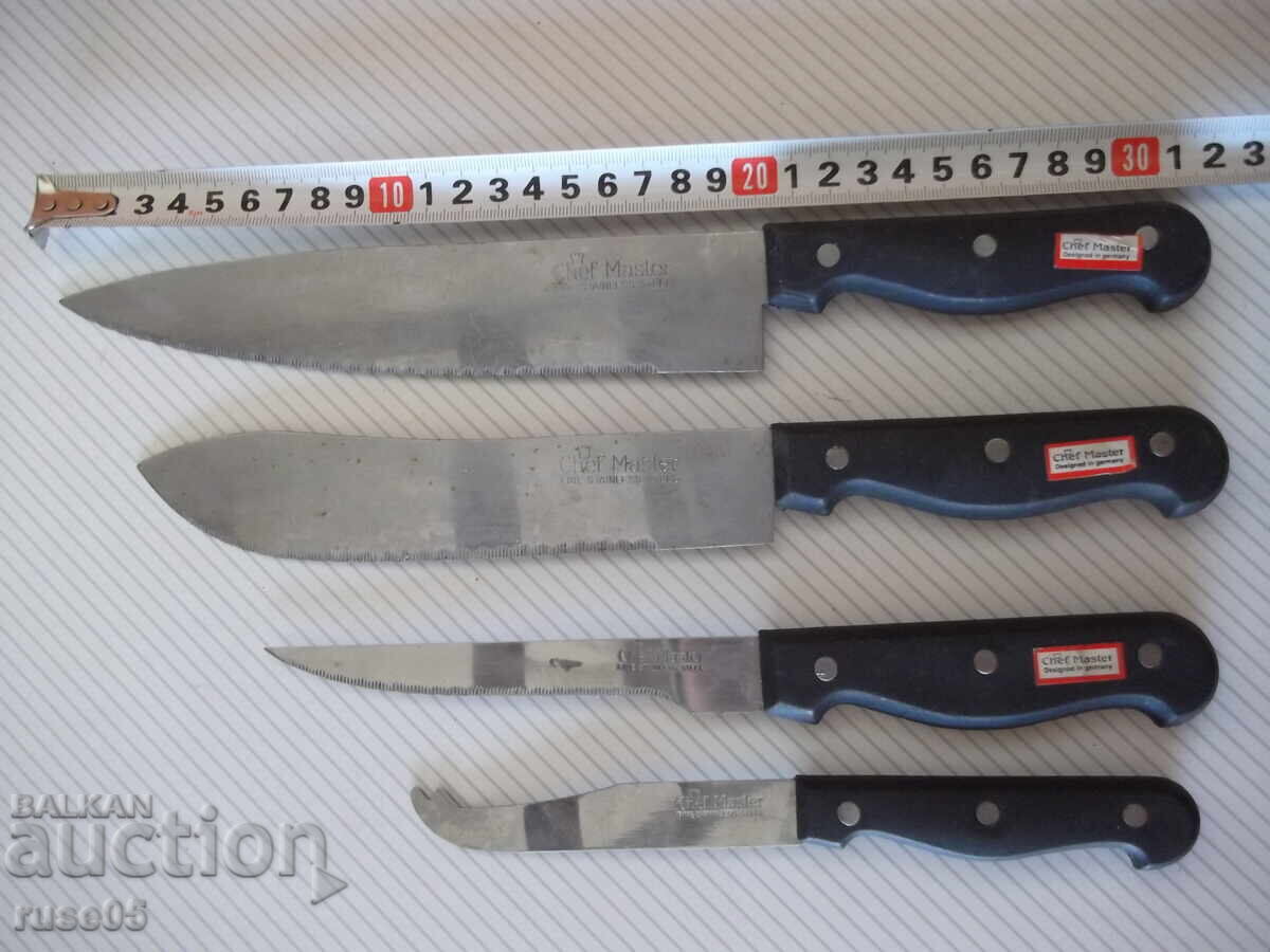 Lot of 4 "Chef Master" knives