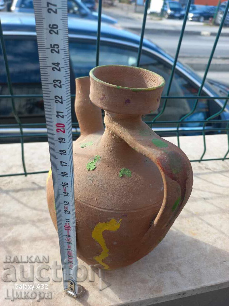 Licitație CANĂ VECHE DIN LUT CROMAT CERAMICĂ