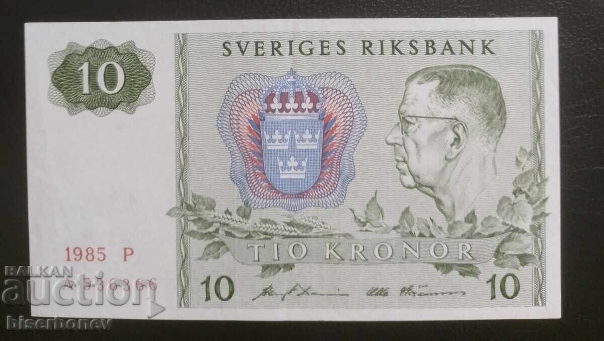 10 Kronor Sweden 1985, Sweden, 10 kronor, XF
