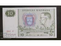 10 coroane Suedia 1985, Suedia, 10 coroane, XF