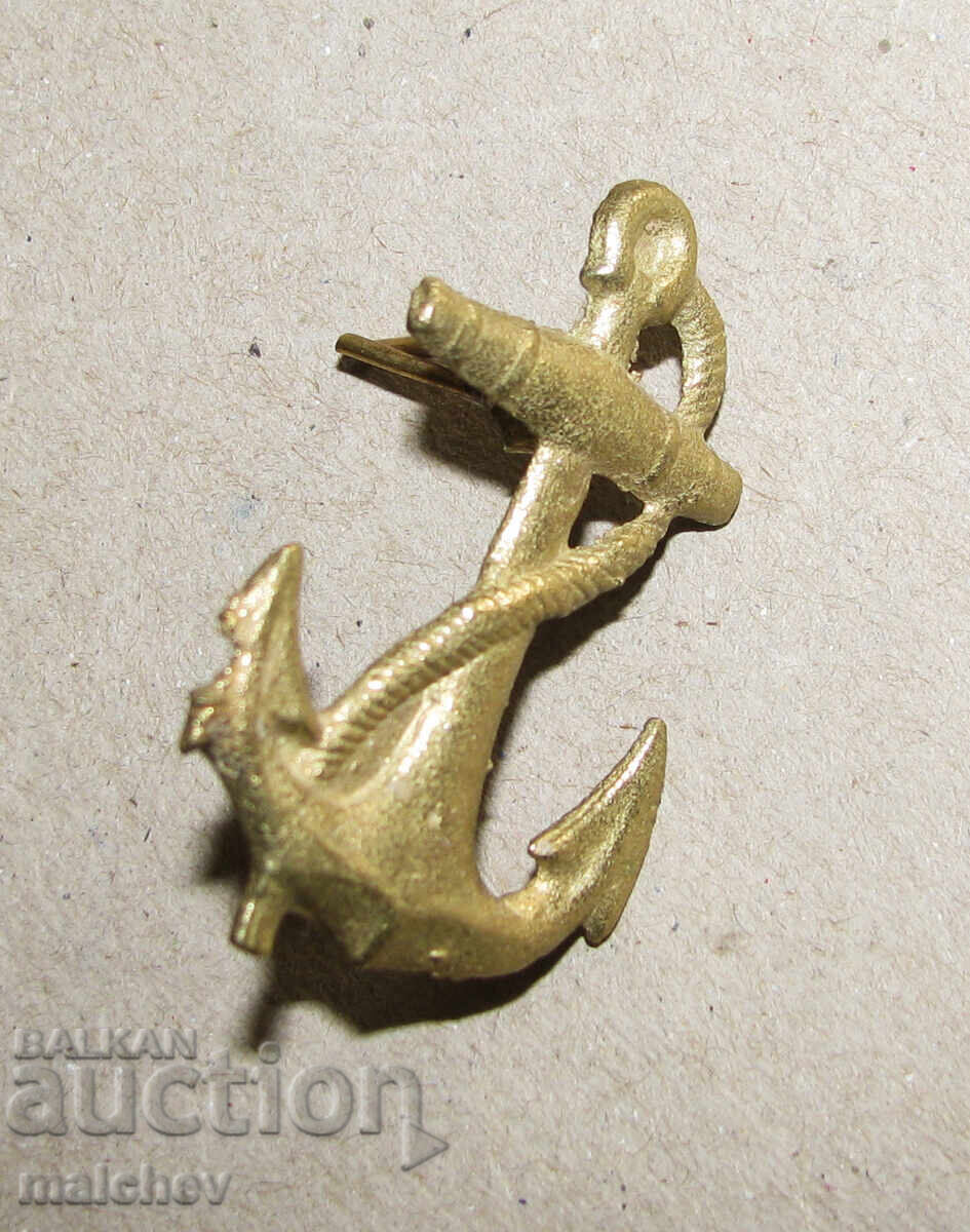 Auction  Anchor 4.5 cm small anchor cast bronze monogram cockade Lot 2 anchors