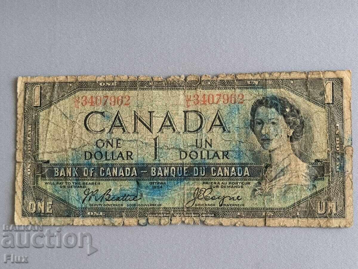 Banknote - Canada - 1 Dollar | 1954