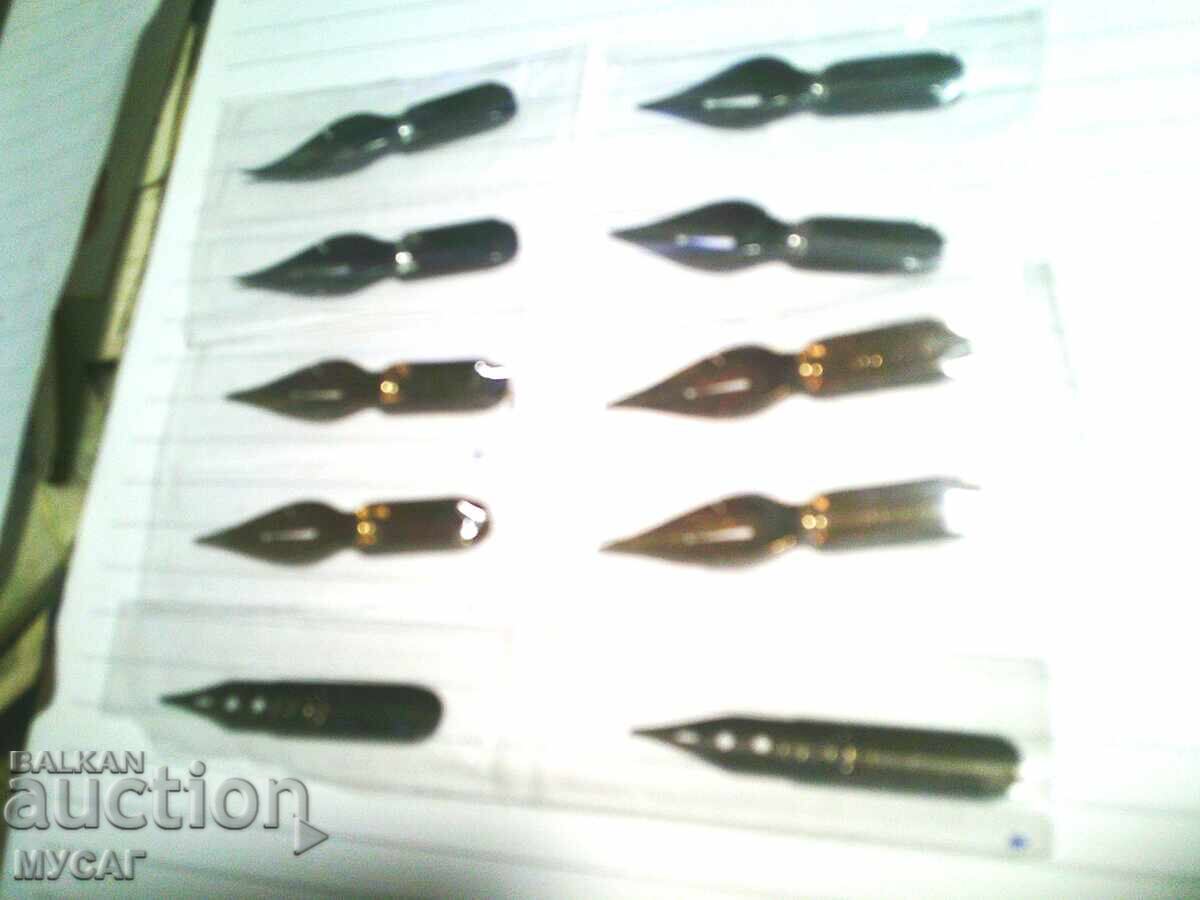 Πένα για πένα 5 ειδών από 2 τμχ αχρησιμοποίητα παλιά Πένα για πένα 5 ειδών από 2 τμχ αχρησιμοποίητα παλιά