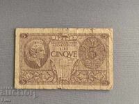 Banknote - Italy - 5 Lire | 1944