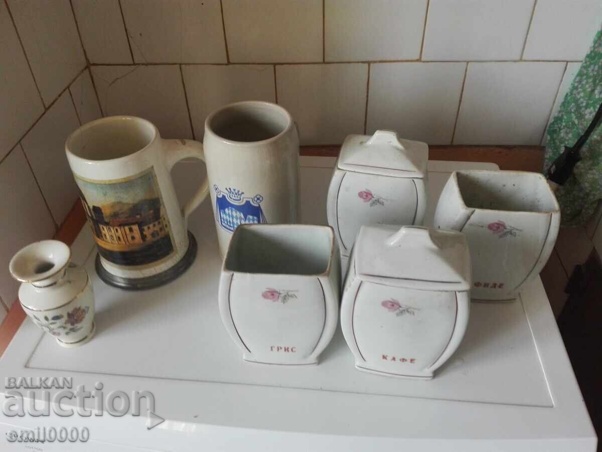 Old porcelain dishes