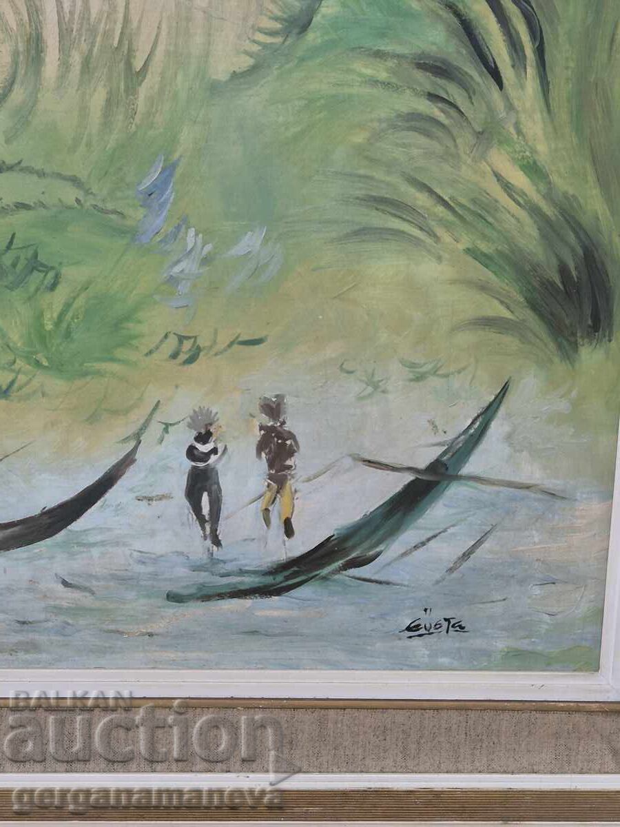 Painting, oil paints on fiberboard with price 40.00 BGN | € 20.45