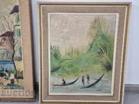 Картина, маслени бои върху фазер