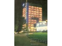 Carte poștală veche - Nisipurile de Aur, hotelul "Astoria" - noaptea