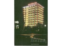 Παλιά καρτ ποστάλ - Χρυσή Ακτή, ξενοδοχείο "Μετρόπολ" - τη νύχτα