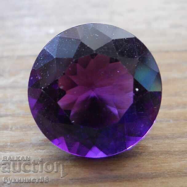 Φασεταρισμένος ημιπολύτιμος λίθος - αμέθυστος Φασεταρισμένος ημιπολύτιμος λίθος - αμέθυστος