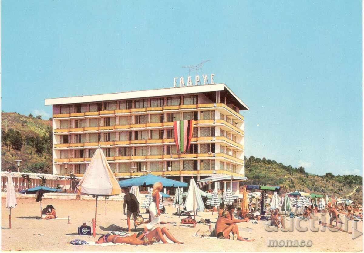 Carte poștală veche - Nisipurile de Aur, hotelul "Glarus"