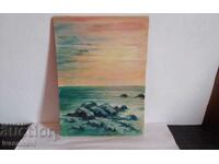 Ulei pe placă de lemn Atanas Ganchev