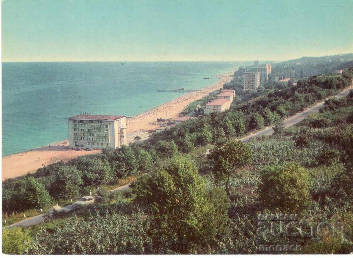 Παλιά καρτ ποστάλ - Χρυσή Ακτή, ξενοδοχείο "Γλάρος"