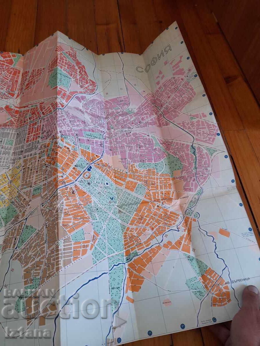 Παλιός χάρτης, ευρετήριο σχεδίου Σόφια - 7 Παλιός χάρτης, ευρετήριο σχεδίου Σόφια - 7