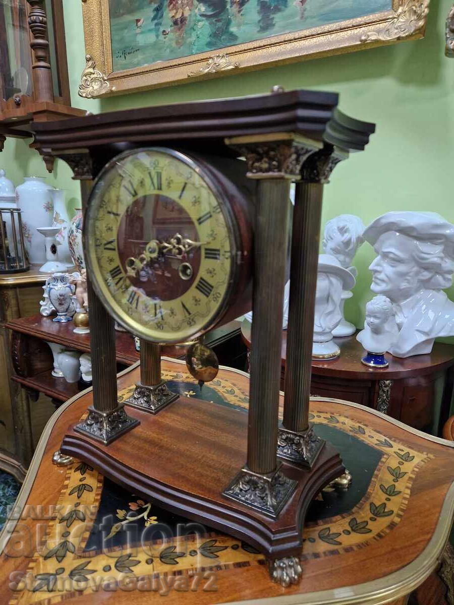 Beautiful Antique German Mantel Clock - 5 Beautiful Antique German Mantel Clock - 5