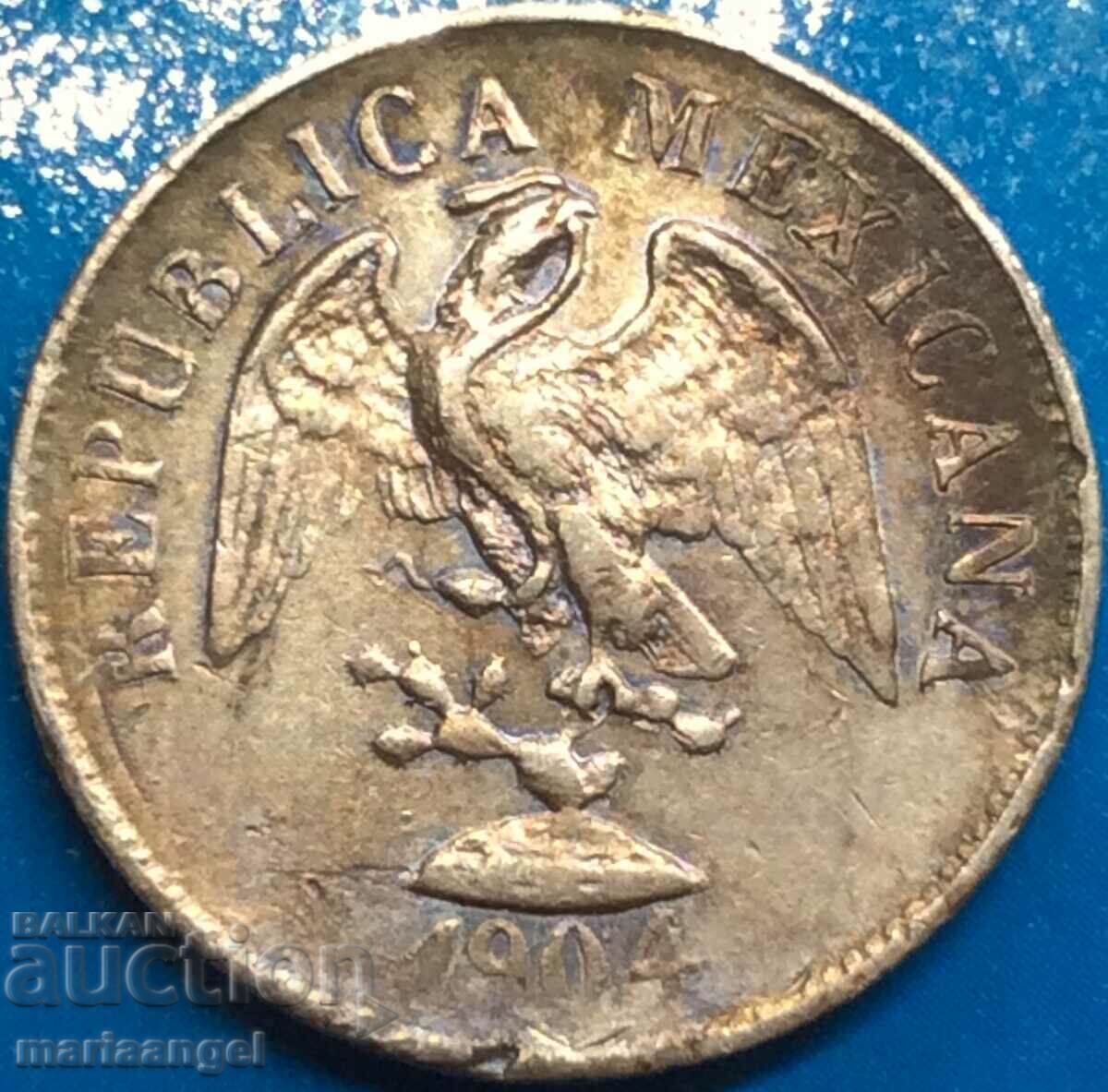 Delivery of Mexico 20 centavos 1904 mint 258,000 pcs. silver Delivery of Mexico 20 centavos 1904 mint 258,000 pcs. silver