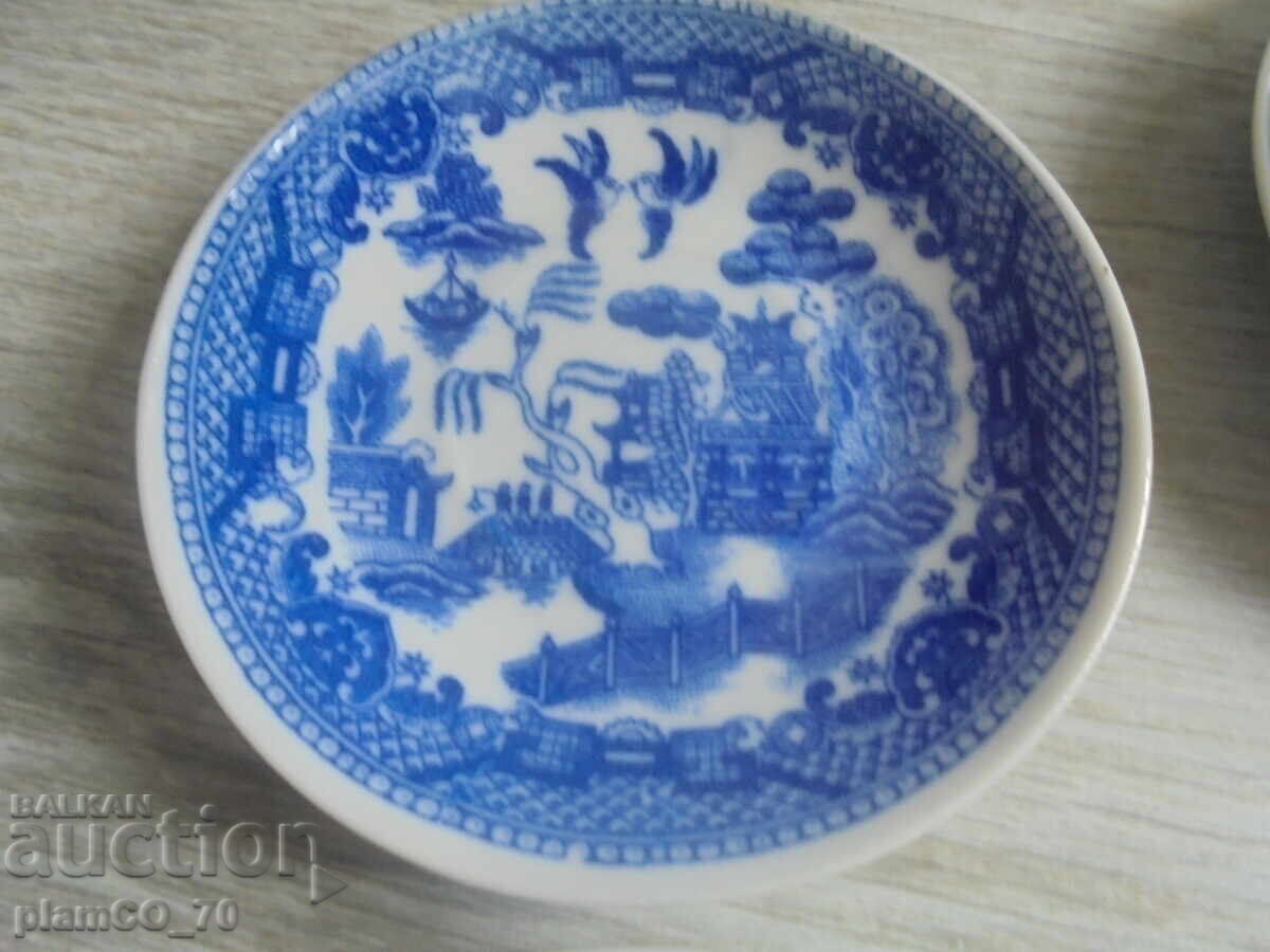 №*8299 Παλιό μικρό πορσελάνινο σερβίτσιο – μικροσκοπικό μπλε-άσπρο - 5