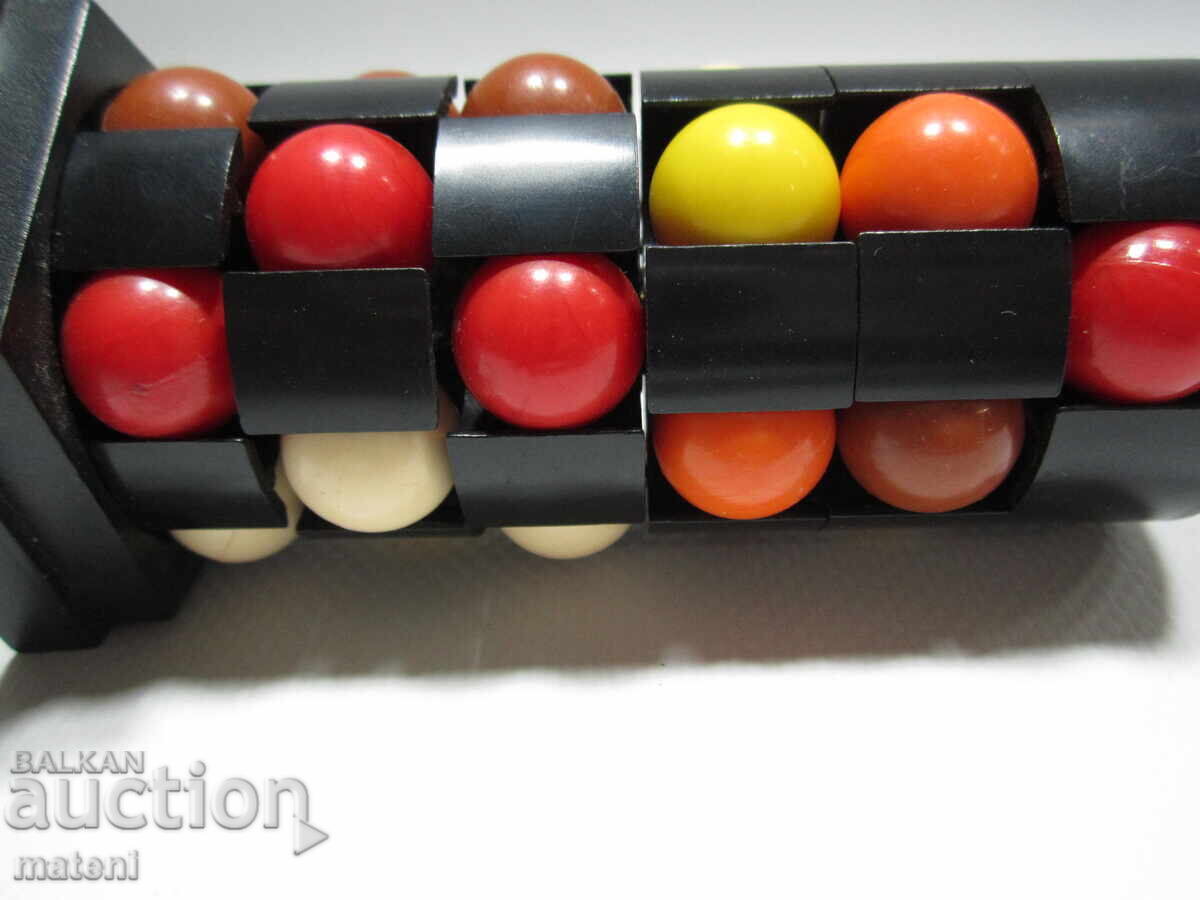 OLD CHILDREN'S TOY TYPE RUBIK CYLINDER BALLS - 5 OLD CHILDREN'S TOY TYPE RUBIK CYLINDER BALLS - 5