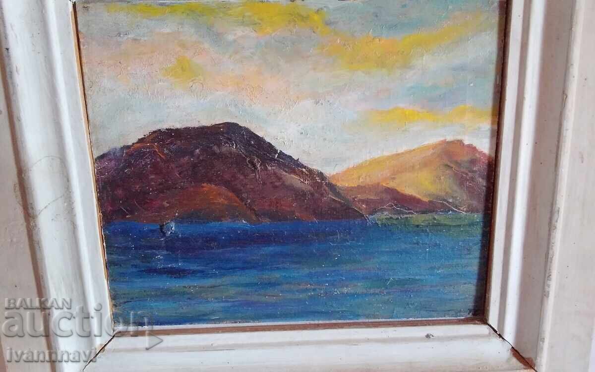 Аукцион Тодор Станилов 1934-2008  стара картина масло подписана