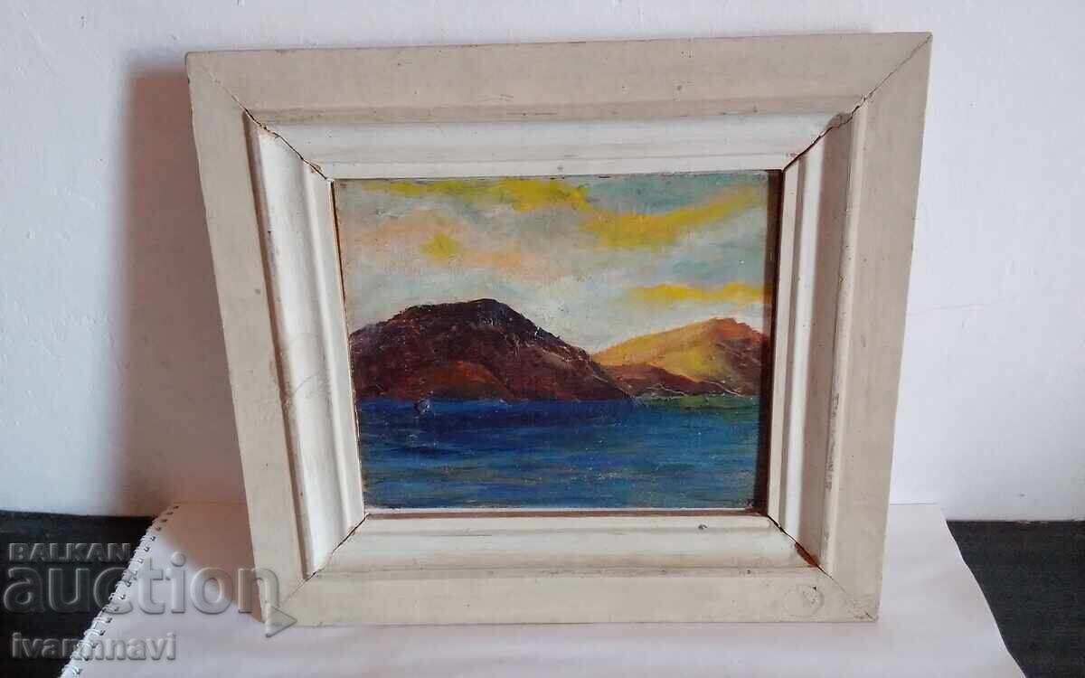 Тодор Станилов 1934-2008  стара картина масло подписана