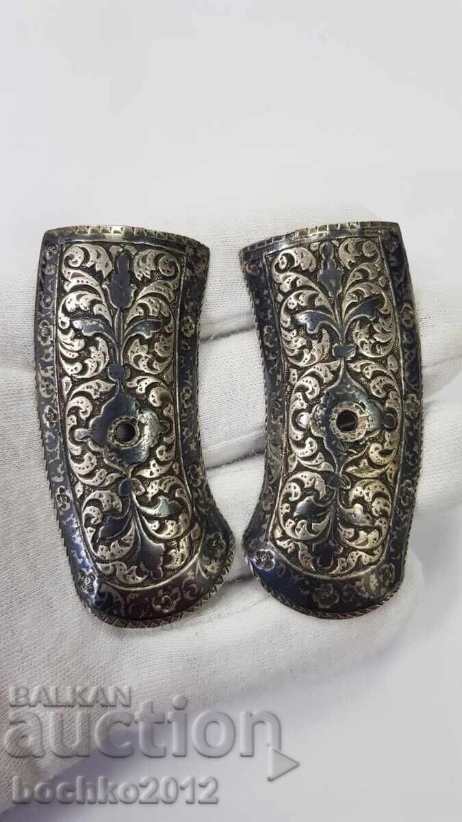 Rare chireni, elements for a Revival pistol, handgun