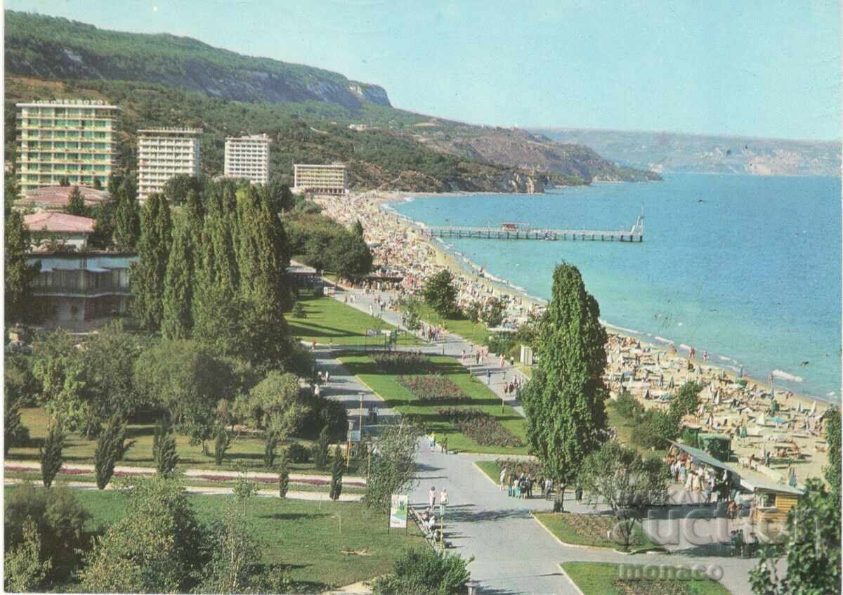 Carte poștală veche - Nisipurile de Aur, Vedere Carte poștală veche - Nisipurile de Aur, Vedere