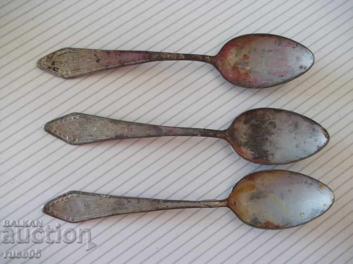 Лот от 3 бр. лъжици стари - 5